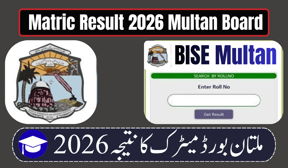 Matric Result 2026 Multan Board — Check by Name, Roll Number & SMS